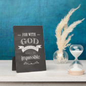 Plaque Photo Rien n'est impossible (Côté)