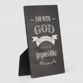 Plaque Photo Rien n'est impossible (Côté)