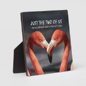 Plaque Photo RIEN QUE NOUS DEUX Flamingo Valentine Christian (Recto)