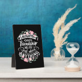 Plaque Photo Rires Et Amitié (Côté)