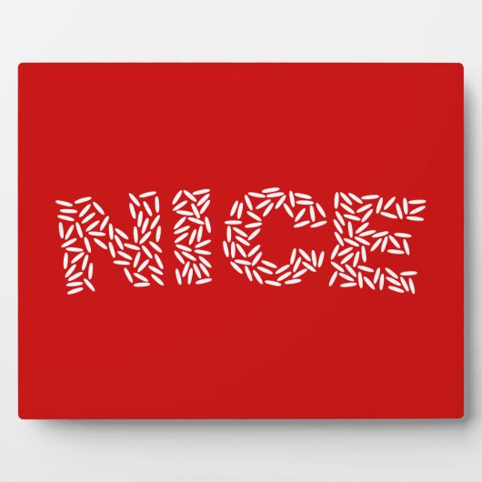 Plaque Photo Riz Nice (Devant)