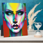 Plaque Photo Robot androgyne cool et Déplaisant (Côté)