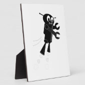 Plaque Photo Robot volant noir (Côté)