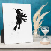 Plaque Photo Robot volant noir (Côté)