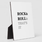 Plaque Photo Rock and Roll Et c'est tout (Côté)