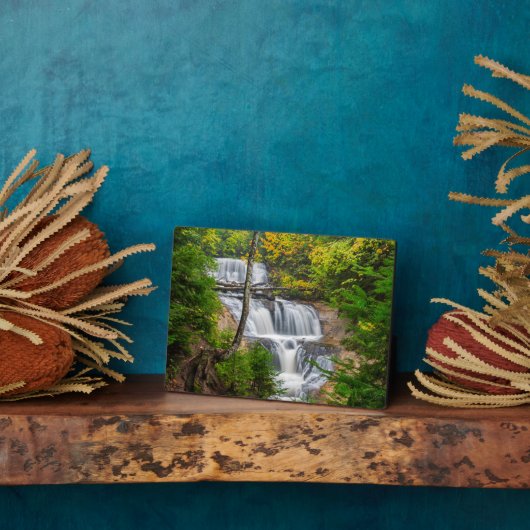 Plaque Photo Rocks National Lakeshore, Sable Falls (Côté)