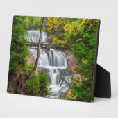 Plaque Photo Rocks National Lakeshore, Sable Falls (Côté)