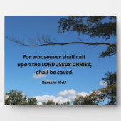 Plaque Photo Romains 10:13 Car quiconque invoquera... (Devant)