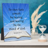 Plaque Photo Romains 10:17 (Côté)