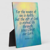 Plaque Photo Romains 6:23 (Côté)