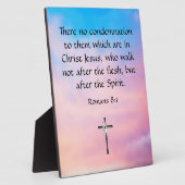 Plaque Photo Romains 8:1 (Côté)