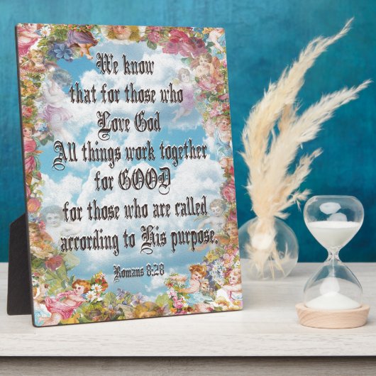 Plaque Photo Romains 8:28 (Côté)