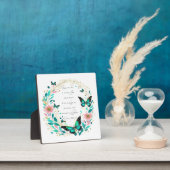 Plaque Photo Romains 8:28 Fleurs et papillons (Insitu)