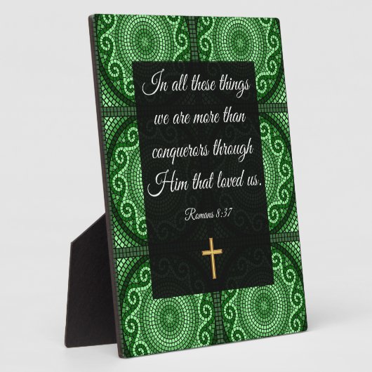 Plaque Photo Romains 8:37 (Côté)