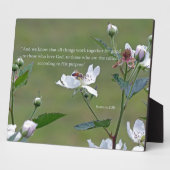 Plaque Photo Romans 8:28 (Côté)