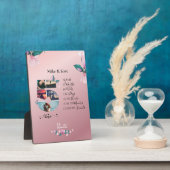 Plaque Photo Romantic Married Couple Anniversaire Photo collage (Côté)