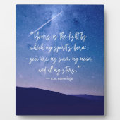 Plaque Photo Romantic Stars Cummings Citation Tablet (Devant)