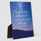 Plaque Photo Romantic Stars Cummings Citation Tablet (Côté)