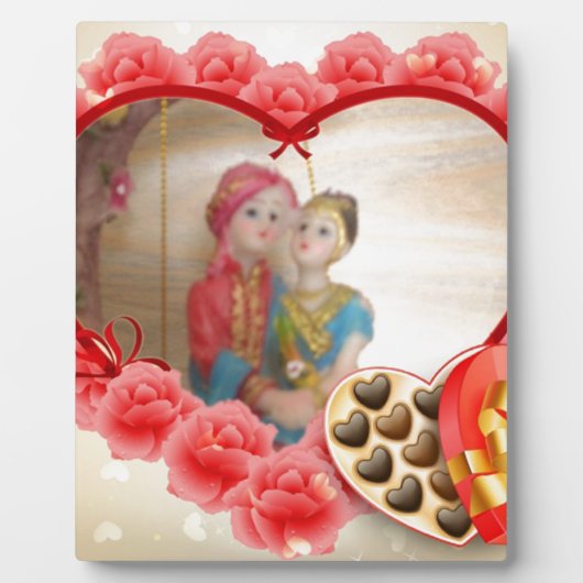Plaque Photo Romantique Amour Coeur Art Imprimer (Devant)