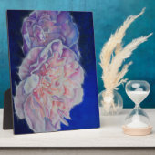 Plaque Photo Romantique élégante couleur rose blanc pastel (Côté)