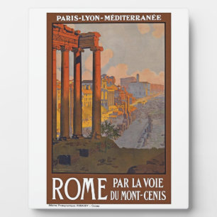 Plaque Photo Rome antique Voyage et peinture