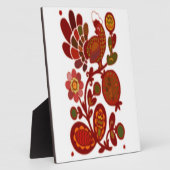 PLAQUE PHOTO ROOSTER ET FLEURS (Côté)