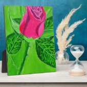 Plaque Photo Rose 1a (Côté)