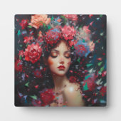 Plaque Photo Rose Baccara (Devant)