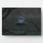 Plaque photo Rose bleu (Devant)