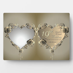 Plaque Photo Rose Coeur Cadre Mariage Anniversaire 1 Photo