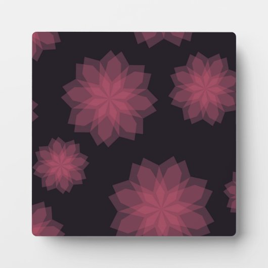 Plaque Photo Rose, cool, tendance, abstraction de fleurs modern (Devant)