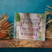 Plaque photo Rose de prière de sérénité (Côté)