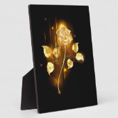 Plaque Photo Rose dorée ( rose d'or ) (Côté)