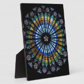 Plaque Photo Rose en verre tendu à Strasbourg (Côté)