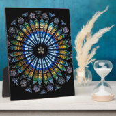 Plaque Photo Rose en verre tendu à Strasbourg (Côté)