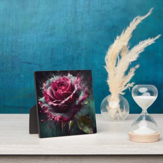 Plaque Photo Rose Enigmatic Baccara (Insitu)
