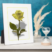 Plaque Photo Rose jaune de l'amitié (Côté)