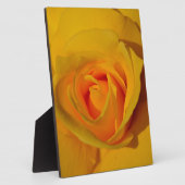 Plaque Photo Rose jaune élégante florale (Côté)