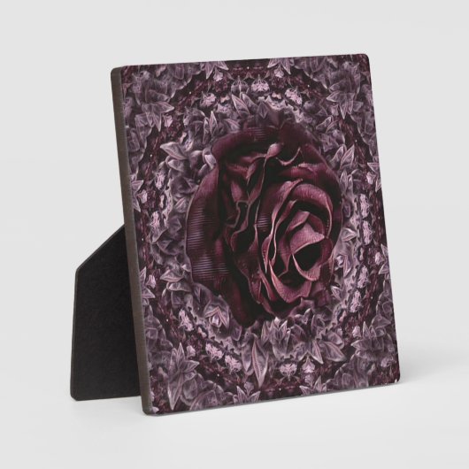 Plaque Photo Rose Mandala (Recto)