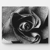 PLAQUE PHOTO ROSE NOIR (Devant)