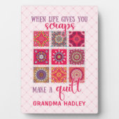 Plaque Photo Rose quand la vie vous donne des restes (Devant)