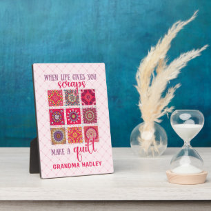 Plaque Photo Rose quand la vie vous donne des restes