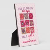 Plaque Photo Rose quand la vie vous donne des restes (Côté)