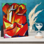 Plaque Photo Rose rouge France Libre aquarelle art (Côté)