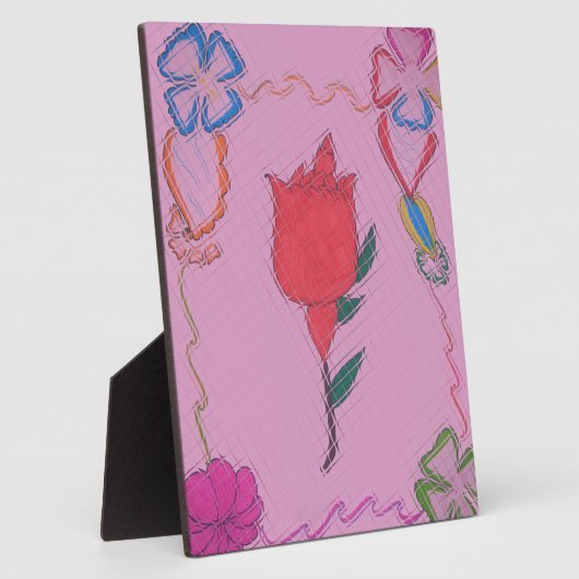 Plaque Photo Rose spécial (Côté)