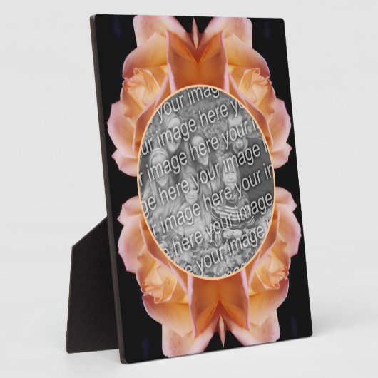 Plaque Photo Rosebud Flower Tinted Ajouter Votre Propre Photo (Côté)