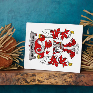Plaque Photo Rosengaard Family Crest