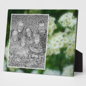 Plaque Photo Roses Blanches Sauvages Roulants Ajouter Votre Pro (Côté)