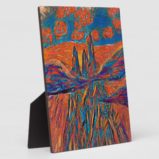 Plaque Photo Roses impressionnants dans le ciel (Côté)