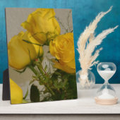 Plaque Photo Roses jaunes (Côté)